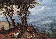 BRUEGHEL, Jan the Elder Going to the Market fdf oil painting reproduction